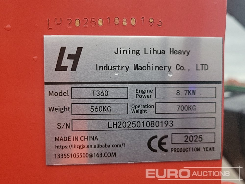 Unused 2025 LIHUA T360 - מעמיס היגוי החלקה: תמונה 1 Unused 2025 LIHUA T360 - מעמיס היגוי החלקה: תמונה 1