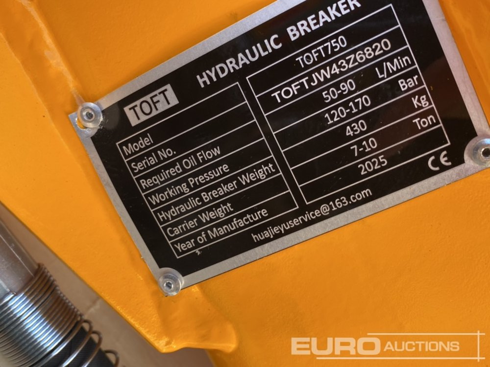 צרופה עבור מחפר Unused 2025 Toft TOFT750: תמונה 7 צרופה עבור מחפר Unused 2025 Toft TOFT750: תמונה 7