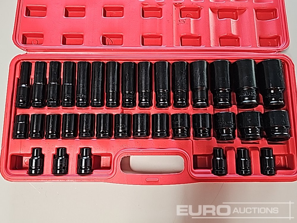 Unused 35Pcs 1/2" Deep Impact Socket Set (8-32mm) - ציוד לסדנאות: תמונה 2 Unused 35Pcs 1/2" Deep Impact Socket Set (8-32mm) - ציוד לסדנאות: תמונה 2