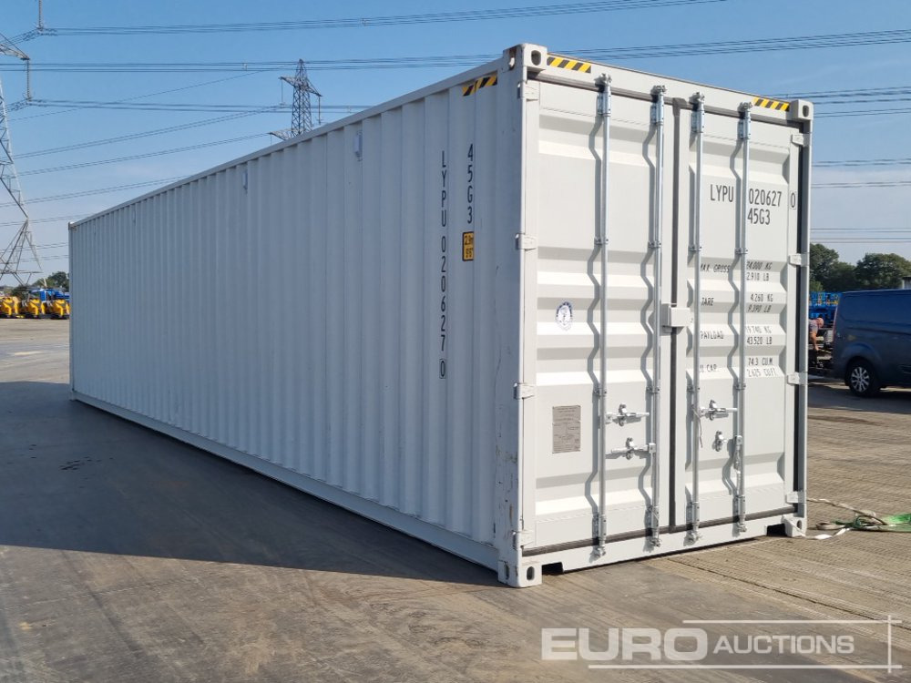 Unused 40' x 8' High Cube Container, 4 Side Doors, 1 End Door (Cannot Be Reconsigned) - מכולת משלוח: תמונה 5 Unused 40' x 8' High Cube Container, 4 Side Doors, 1 End Door (Cannot Be Reconsigned) - מכולת משלוח: תמונה 5