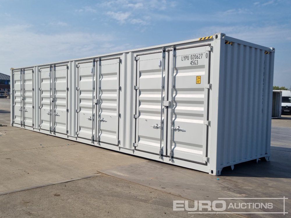 Unused 40' x 8' High Cube Container, 4 Side Doors, 1 End Door (Cannot Be Reconsigned) - מכולת משלוח: תמונה 1 Unused 40' x 8' High Cube Container, 4 Side Doors, 1 End Door (Cannot Be Reconsigned) - מכולת משלוח: תמונה 1
