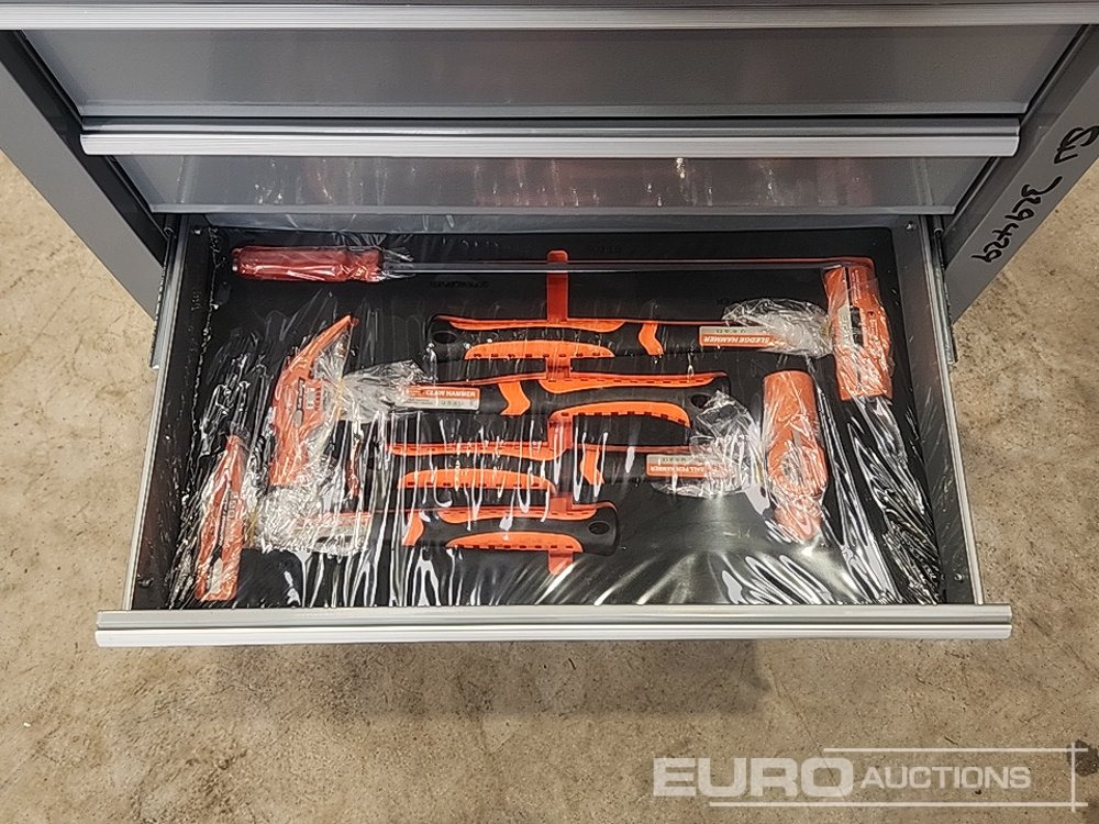 ציוד לסדנאות Unused 5 Drawer Tool Box & Tools: תמונה 7