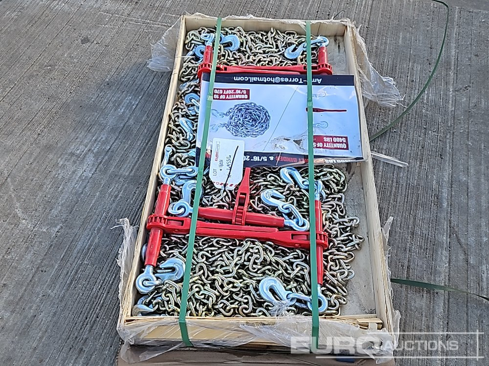 Unused 5400LBS Rachet Binder (5 of), 5/16" 20' G70 Chain (10 of) - ציוד בנייה: תמונה 3 Unused 5400LBS Rachet Binder (5 of), 5/16" 20' G70 Chain (10 of) - ציוד בנייה: תמונה 3
