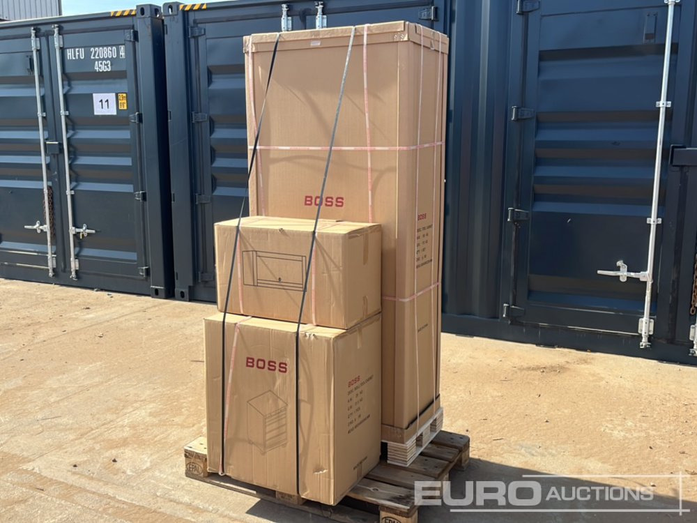 ציוד לסדנאות Unused Boss 2.6m 9 Drawer, 5 Cabinet Tool Station: תמונה 20