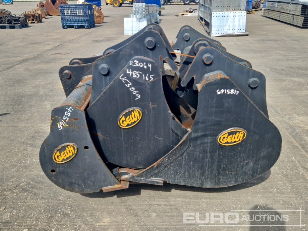 Unused Geith 60" Ditching, 36", 24", 18" Digging Bucket, Hydraulic Double Lock QH 45mm Pin to suit 4-6 Ton Excavator - דלי: תמונה 2 Unused Geith 60" Ditching, 36", 24", 18" Digging Bucket, Hydraulic Double Lock QH 45mm Pin to suit 4-6 Ton Excavator - דלי: תמונה 2