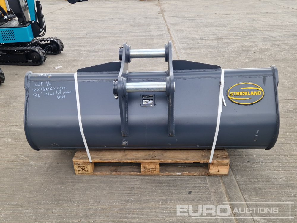 Unused Strickland 72" Ditching Bucket 65mm Pin to suit 13 Ton Excavator - דלי: תמונה 4 Unused Strickland 72" Ditching Bucket 65mm Pin to suit 13 Ton Excavator - דלי: תמונה 4