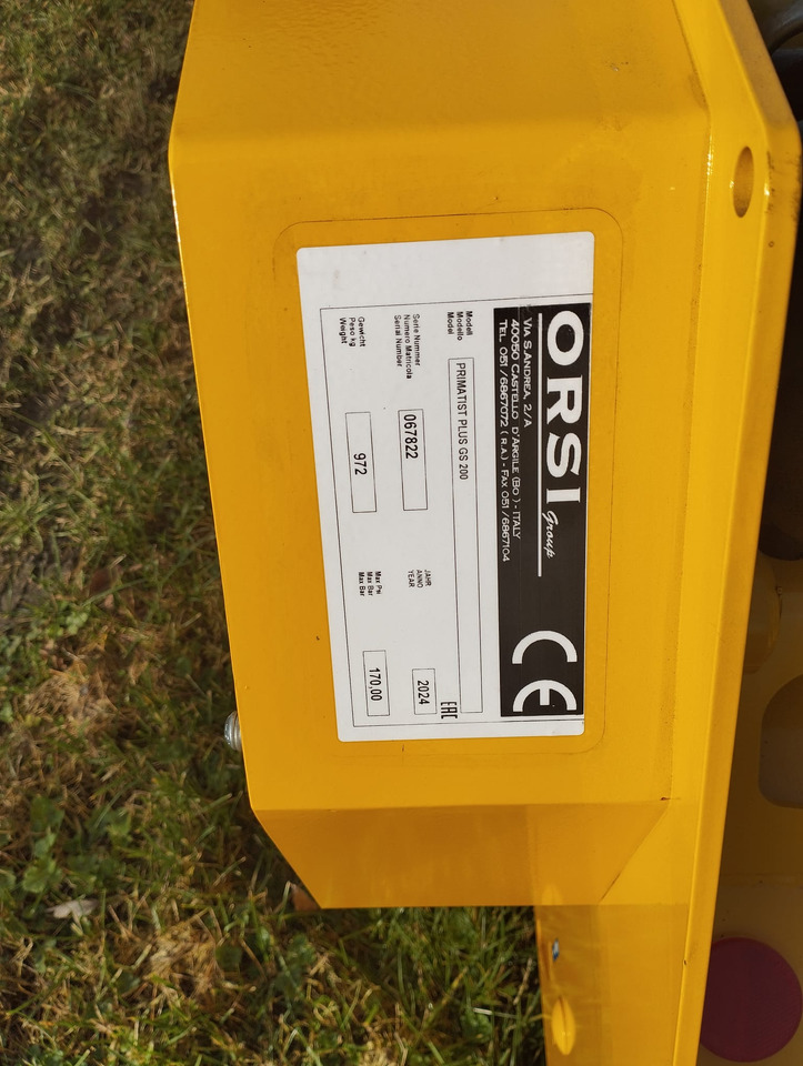 Orsi trincia laterale nuova Primatist Plus GS 200 - מכסחת שוליים: תמונה 3 Orsi trincia laterale nuova Primatist Plus GS 200 - מכסחת שוליים: תמונה 3