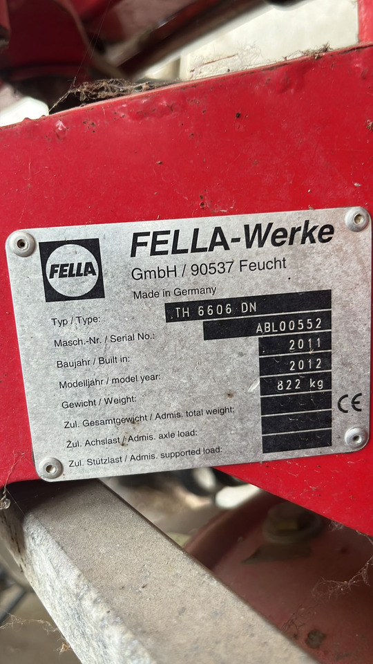 Voltafieno usato Fella TH6606 - גורף/ מגרפה: תמונה 2 Voltafieno usato Fella TH6606 - גורף/ מגרפה: תמונה 2