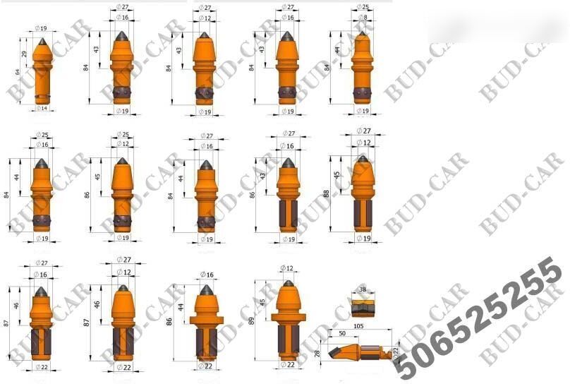 New Rotary Carbide Rock teeth for asphalt milling machine - חלקי חילוף עבור מקצועה חשמלית קרה: תמונה 3 New Rotary Carbide Rock teeth for asphalt milling machine - חלקי חילוף עבור מקצועה חשמלית קרה: תמונה 3