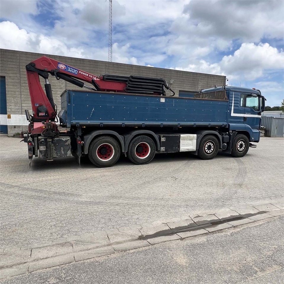 MAN TGS 35.510 8x4 BL - משאית מנוף, משאית צד נופל/ שטוחה: תמונה 3 MAN TGS 35.510 8x4 BL - משאית מנוף, משאית צד נופל/ שטוחה: תמונה 3