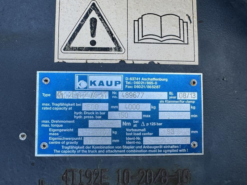 ציוד לטיפול בחומרים Kaup 10-20´ Variable Spreader: תמונה 10 ציוד לטיפול בחומרים Kaup 10-20´ Variable Spreader: תמונה 10