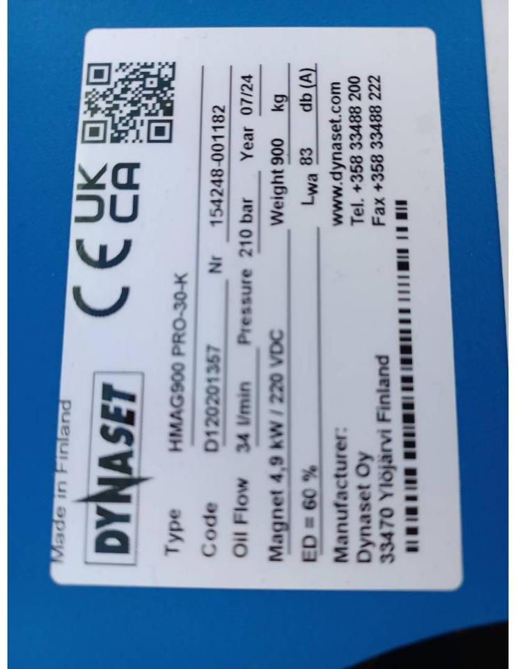 DIAMANT DYNASET/HMAG900/AIMANT/MAGNET - דלי: תמונה 4 DIAMANT DYNASET/HMAG900/AIMANT/MAGNET - דלי: תמונה 4