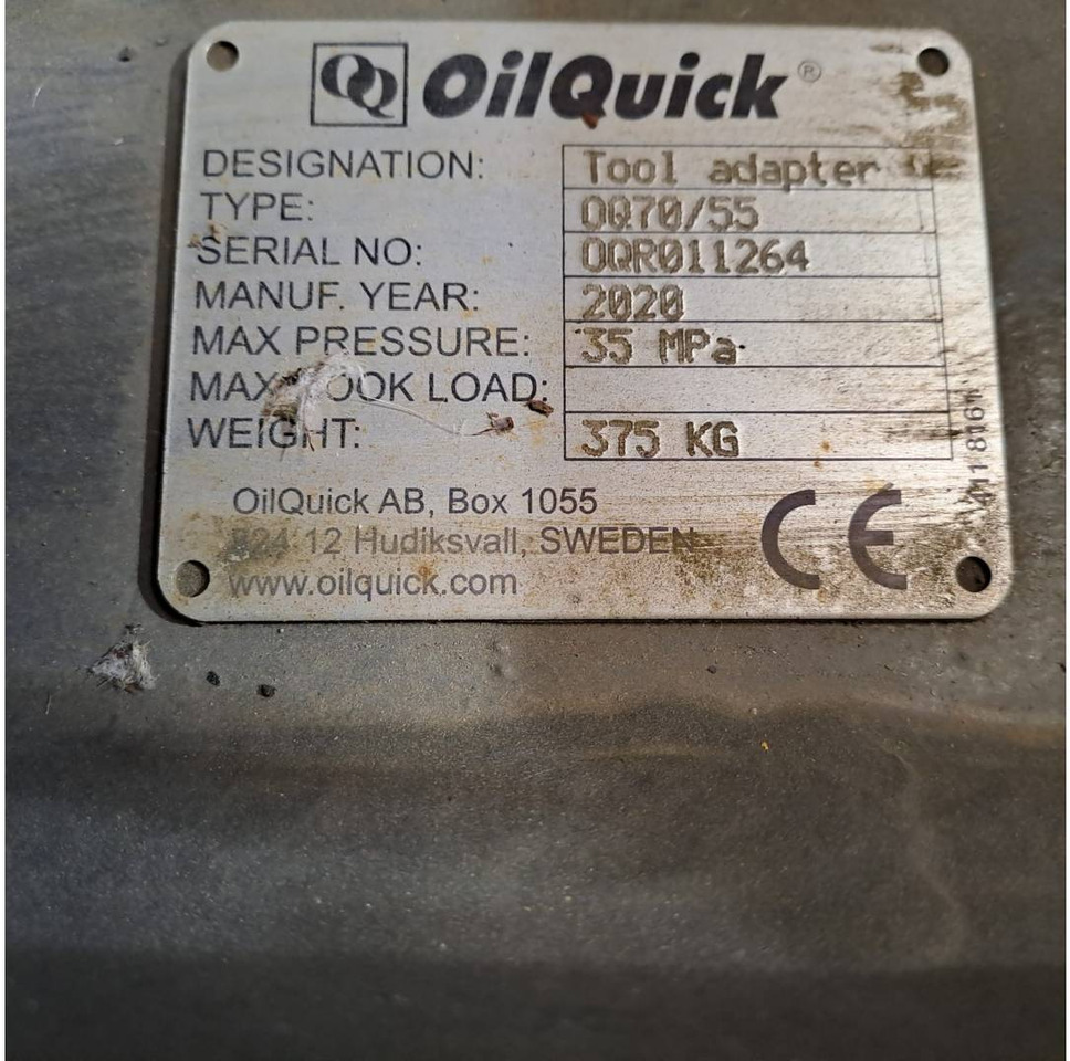 OILQUICK DEUTSCHLAND GMBH OILQUICK/OQ70/55 - מצמד מהיר: תמונה 2 OILQUICK DEUTSCHLAND GMBH OILQUICK/OQ70/55 - מצמד מהיר: תמונה 2
