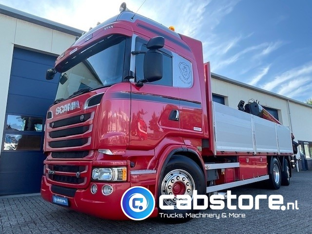 Scania R520 LB6X2*4HNB Euro 6 - Bouwjaar 2013 - Highline - Opticruise - Open box + Palfinger PK 24001-K B Autolaadkraan - Good condition ! - משאית צד נופל/ שטוחה, משאית מנוף: תמונה 1 Scania R520 LB6X2*4HNB Euro 6 - Bouwjaar 2013 - Highline - Opticruise - Open box + Palfinger PK 24001-K B Autolaadkraan - Good condition ! - משאית צד נופל/ שטוחה, משאית מנוף: תמונה 1