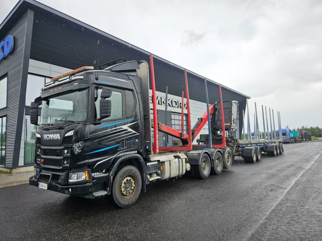 Scania R730 8x4 koko yhdistelmä - משאית עץ: תמונה 1 Scania R730 8x4 koko yhdistelmä - משאית עץ: תמונה 1