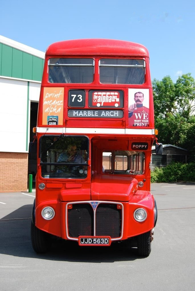 אוטובוס דו-קומתי British Bus Closed topped Routemaster Nostalgic Heritage Classic Vintage: תמונה 1