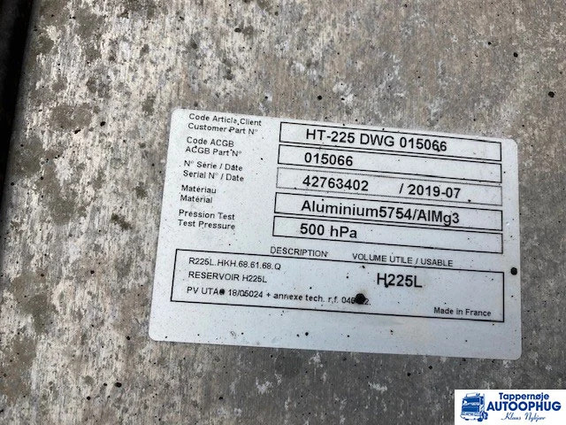Hydraulik tank aluminum 225L - מכל הידרולי עבור משאית: תמונה 4 Hydraulik tank aluminum 225L - מכל הידרולי עבור משאית: תמונה 4