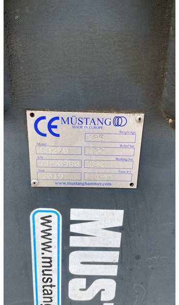 Mustang SB 200 - פטיש הידרולי עבור מכונת בנייה: תמונה 5 Mustang SB 200 - פטיש הידרולי עבור מכונת בנייה: תמונה 5