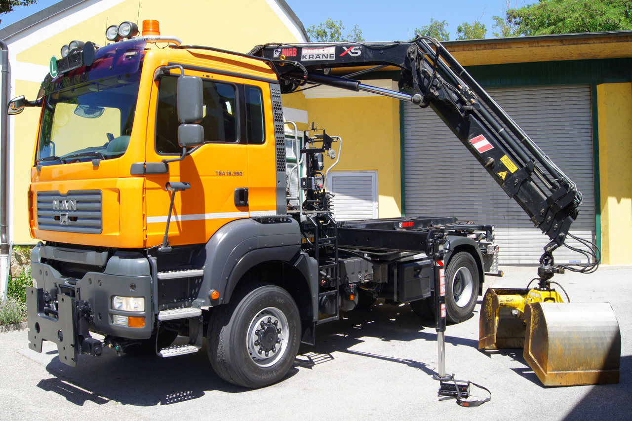 MAN TGA 18.360 BL 4x4/Euro4/TÜV/HIAB 111/MULTILIFT/Winterdienst - משאית מערכת כבלים, משאית מנוף: תמונה 2 MAN TGA 18.360 BL 4x4/Euro4/TÜV/HIAB 111/MULTILIFT/Winterdienst - משאית מערכת כבלים, משאית מנוף: תמונה 2