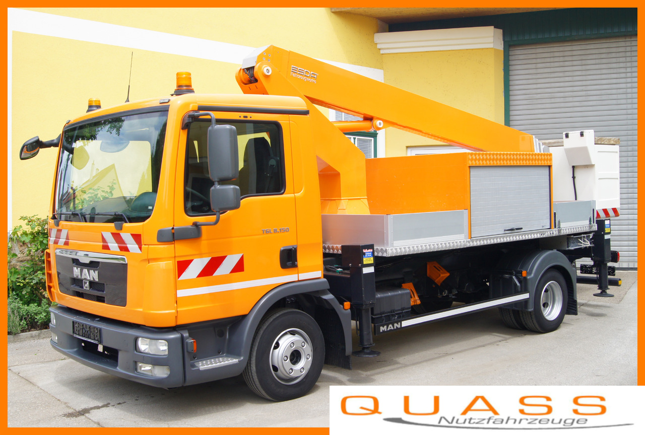 MAN TGL 8.150/TÜV/ESDA 21,5m Hubarbeitsbühne/Steiger/EURO 5 - פלטפורמה אווירית מותקנת על משאית: תמונה 1 MAN TGL 8.150/TÜV/ESDA 21,5m Hubarbeitsbühne/Steiger/EURO 5 - פלטפורמה אווירית מותקנת על משאית: תמונה 1