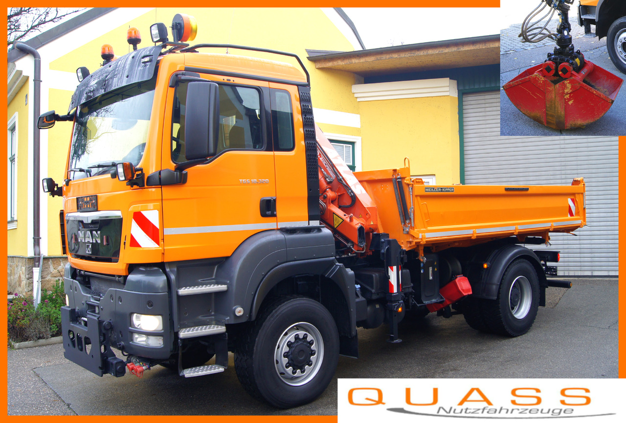 MAN TGS 18.320 BL 4x4/ TÜV/ ATLAS 65.2/ MEILLER/Winterdienst - משאית מנוף: תמונה 1 MAN TGS 18.320 BL 4x4/ TÜV/ ATLAS 65.2/ MEILLER/Winterdienst - משאית מנוף: תמונה 1