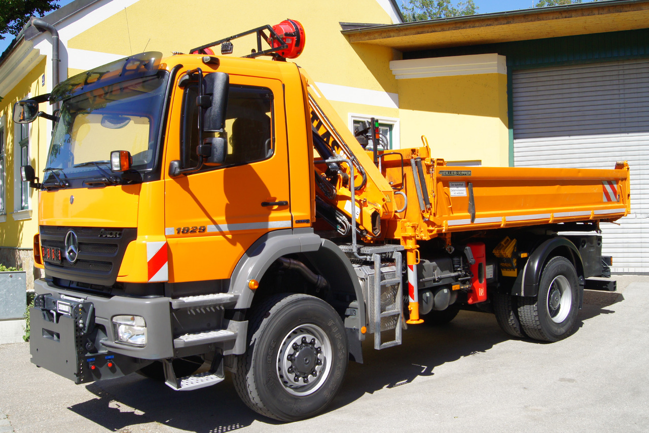 MERCEDES-BENZ AXOR 1829 4x4/EURO 5/ATLAS 65.2/MEILLER/Winterdienst - משאית מנוף: תמונה 2 MERCEDES-BENZ AXOR 1829 4x4/EURO 5/ATLAS 65.2/MEILLER/Winterdienst - משאית מנוף: תמונה 2