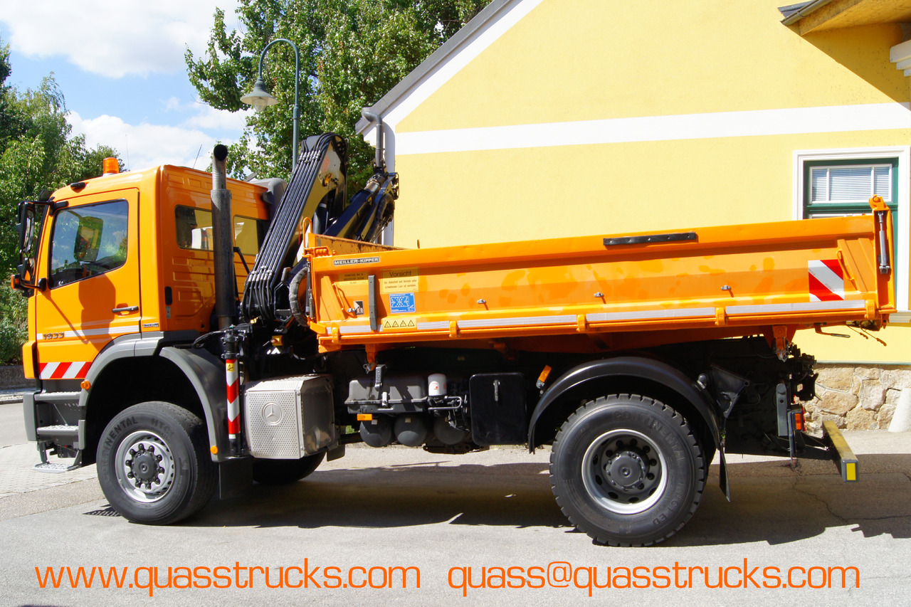 MERCEDES-BENZ AXOR 1833 4x4/TÜV/Eur4/HIAB 088/MEILLER/Winterdienst/Salzstreuer - מזהיר, משאית מנוף: תמונה 3 MERCEDES-BENZ AXOR 1833 4x4/TÜV/Eur4/HIAB 088/MEILLER/Winterdienst/Salzstreuer - מזהיר, משאית מנוף: תמונה 3