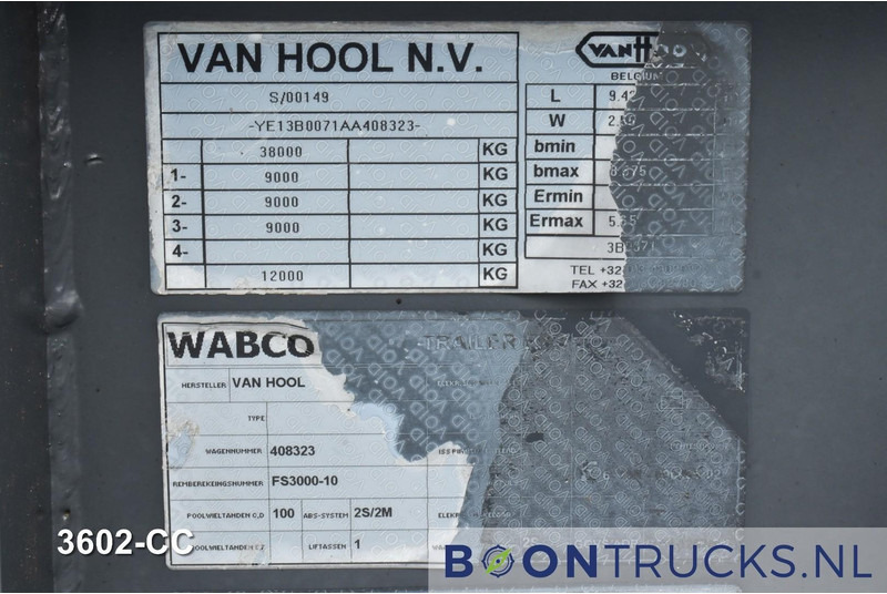 סמיטריילר מוביל מכולות/ החלפת גוף Van Hool 3B0071 STACK PRICE € 11500 | 20-30ft * ADR: FL, AT, OX * 3840 KG * LIFT AXLE: תמונה 12 סמיטריילר מוביל מכולות/ החלפת גוף Van Hool 3B0071 STACK PRICE € 11500 | 20-30ft * ADR: FL, AT, OX * 3840 KG * LIFT AXLE: תמונה 12