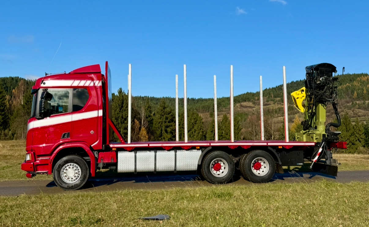 SCANIA R520 XT - משאית עץ, משאית מנוף: תמונה 3 SCANIA R520 XT - משאית עץ, משאית מנוף: תמונה 3