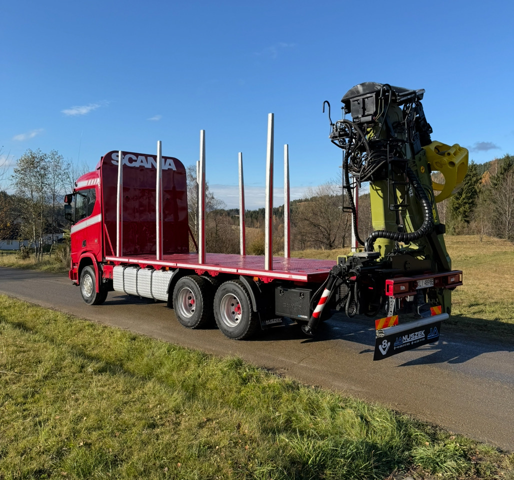 SCANIA R520 XT - משאית עץ, משאית מנוף: תמונה 4 SCANIA R520 XT - משאית עץ, משאית מנוף: תמונה 4