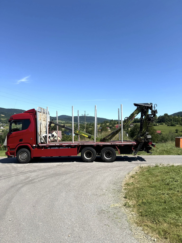 SCANIA R520 XT - משאית עץ, משאית מנוף: תמונה 4 SCANIA R520 XT - משאית עץ, משאית מנוף: תמונה 4
