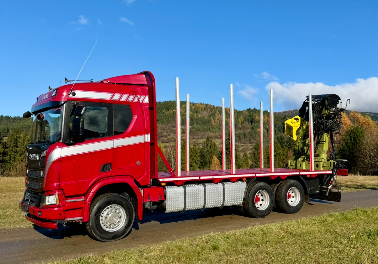 SCANIA R520 XT - משאית עץ, משאית מנוף: תמונה 2 SCANIA R520 XT - משאית עץ, משאית מנוף: תמונה 2