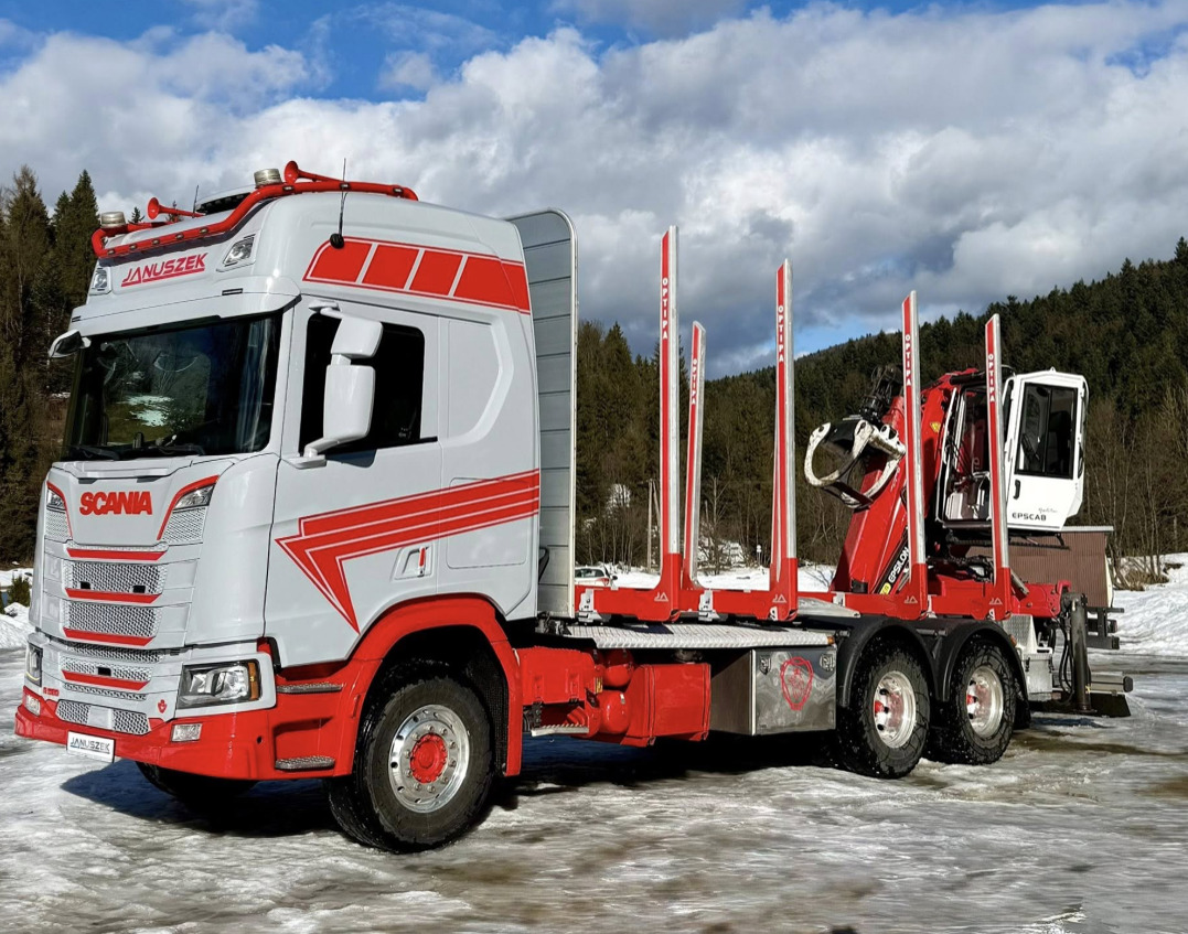SCANIA R580 - משאית עץ: תמונה 2 SCANIA R580 - משאית עץ: תמונה 2