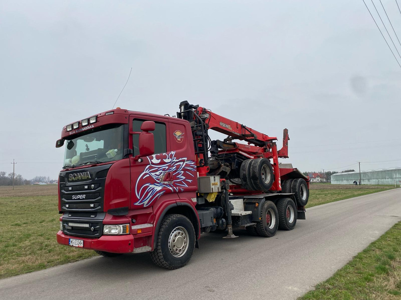 SCANIA R620 - משאית עץ, משאית מנוף: תמונה 1 SCANIA R620 - משאית עץ, משאית מנוף: תמונה 1
