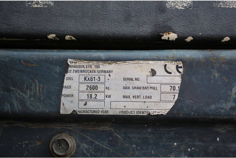 מחפר סורק Kubota KX61-3: תמונה 15