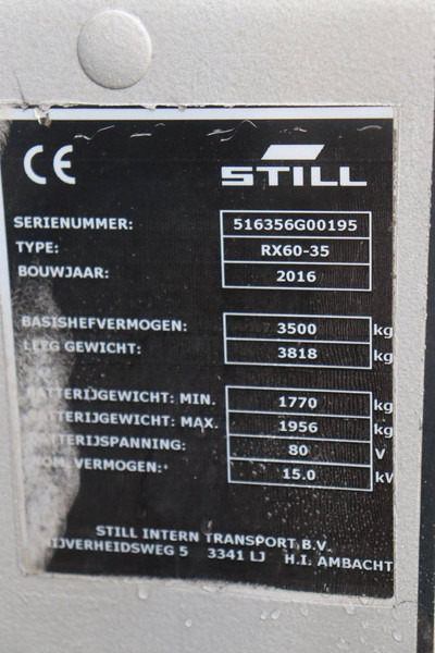 מלגזה חשמלית Still RX60-35: תמונה 15
