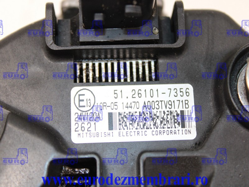 ALTERNATOR MAN TGX TG3 51.26101.7356, 51.26101.7348, 51.26101.7337 - אלטרנטור עבור משאית: תמונה 2 ALTERNATOR MAN TGX TG3 51.26101.7356, 51.26101.7348, 51.26101.7337 - אלטרנטור עבור משאית: תמונה 2