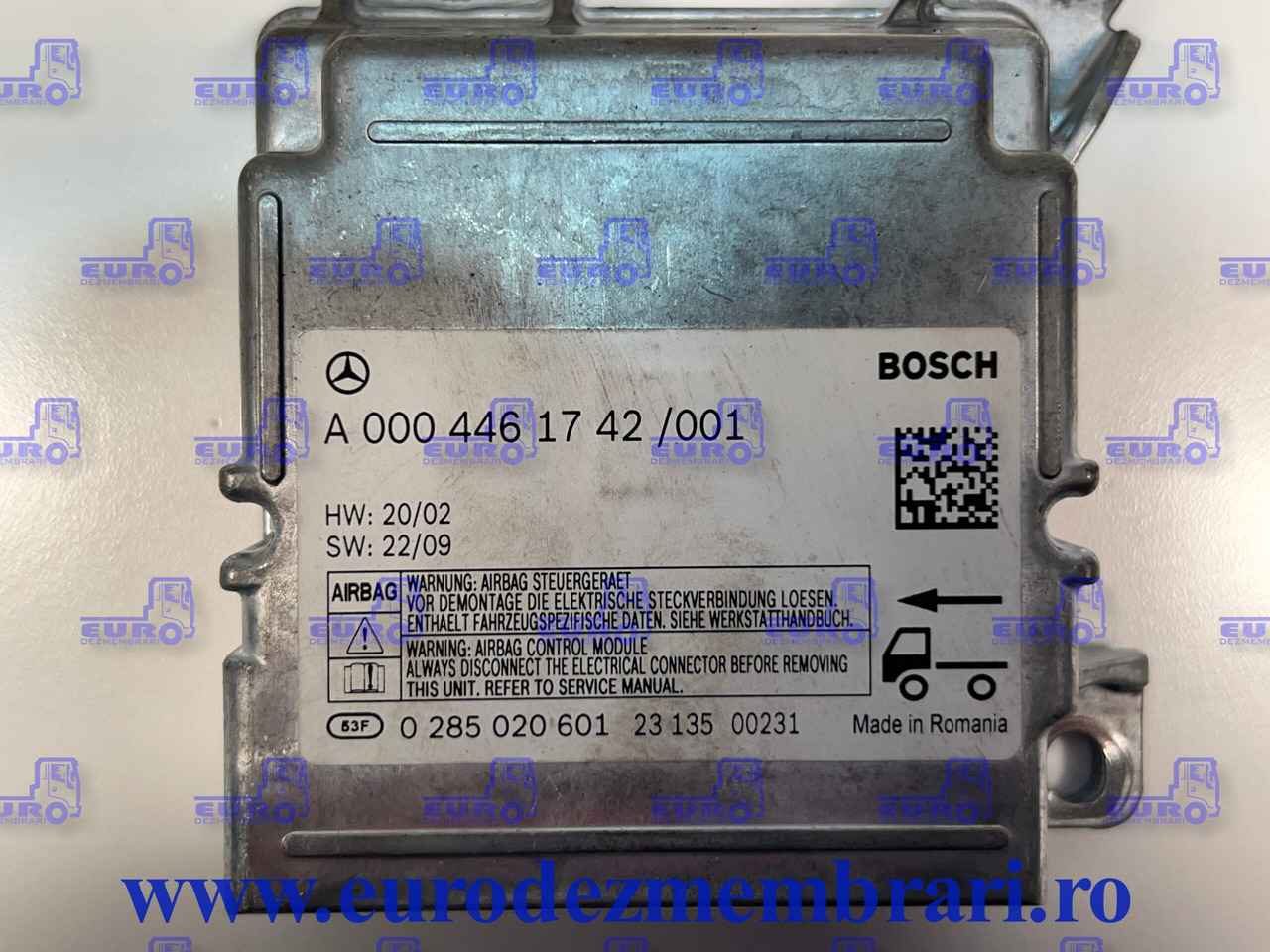 CALCULATOR AIRBAG MERCEDES ACTROS MP4 MP5 A0004461742 - ECU עבור משאית: תמונה 2 CALCULATOR AIRBAG MERCEDES ACTROS MP4 MP5 A0004461742 - ECU עבור משאית: תמונה 2