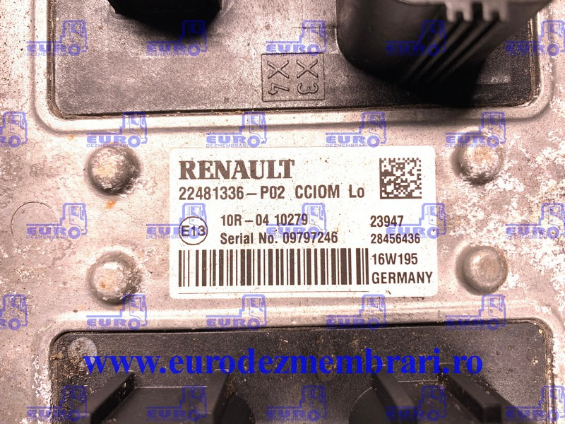 CALCULATOR CCIOM RENAULT T STANDARD 22481336 - ECU עבור משאית: תמונה 2 CALCULATOR CCIOM RENAULT T STANDARD 22481336 - ECU עבור משאית: תמונה 2