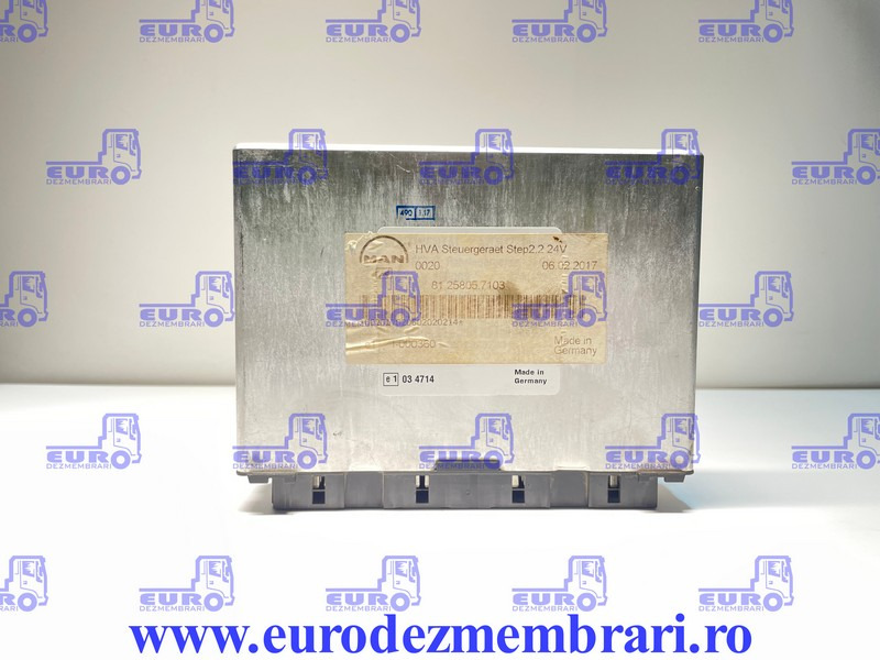 CALCULATOR HVA MAN TGX TGS TGA 81.25805.7103, 81.25805.7060, 81.25805.7034 - ECU עבור משאית: תמונה 1 CALCULATOR HVA MAN TGX TGS TGA 81.25805.7103, 81.25805.7060, 81.25805.7034 - ECU עבור משאית: תמונה 1