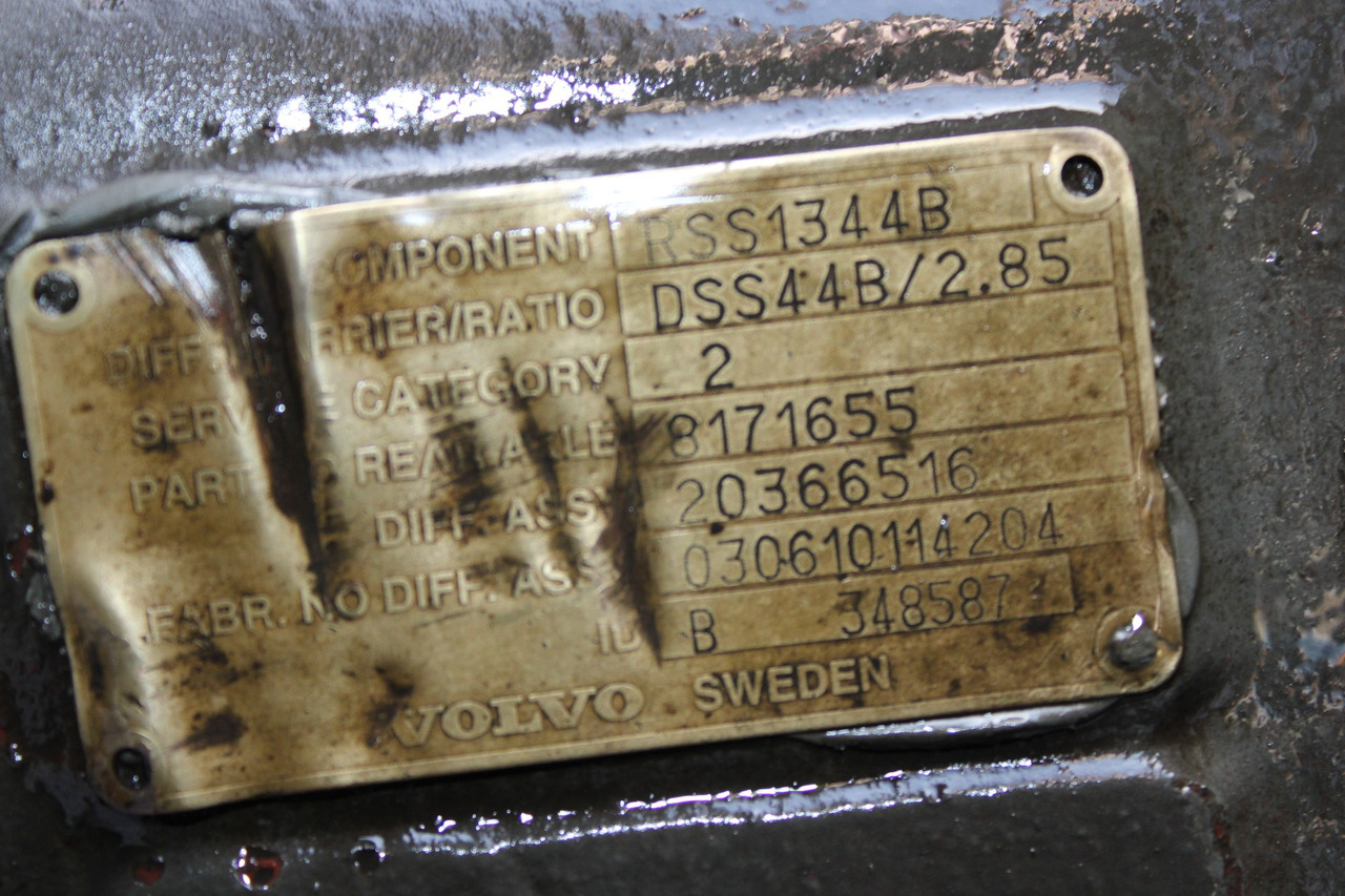 DIFERENTIAL VOLVO RSS1344B R=2,85 20366516 - הילוך דיפרנציאלי עבור משאית: תמונה 3 DIFERENTIAL VOLVO RSS1344B R=2,85 20366516 - הילוך דיפרנציאלי עבור משאית: תמונה 3