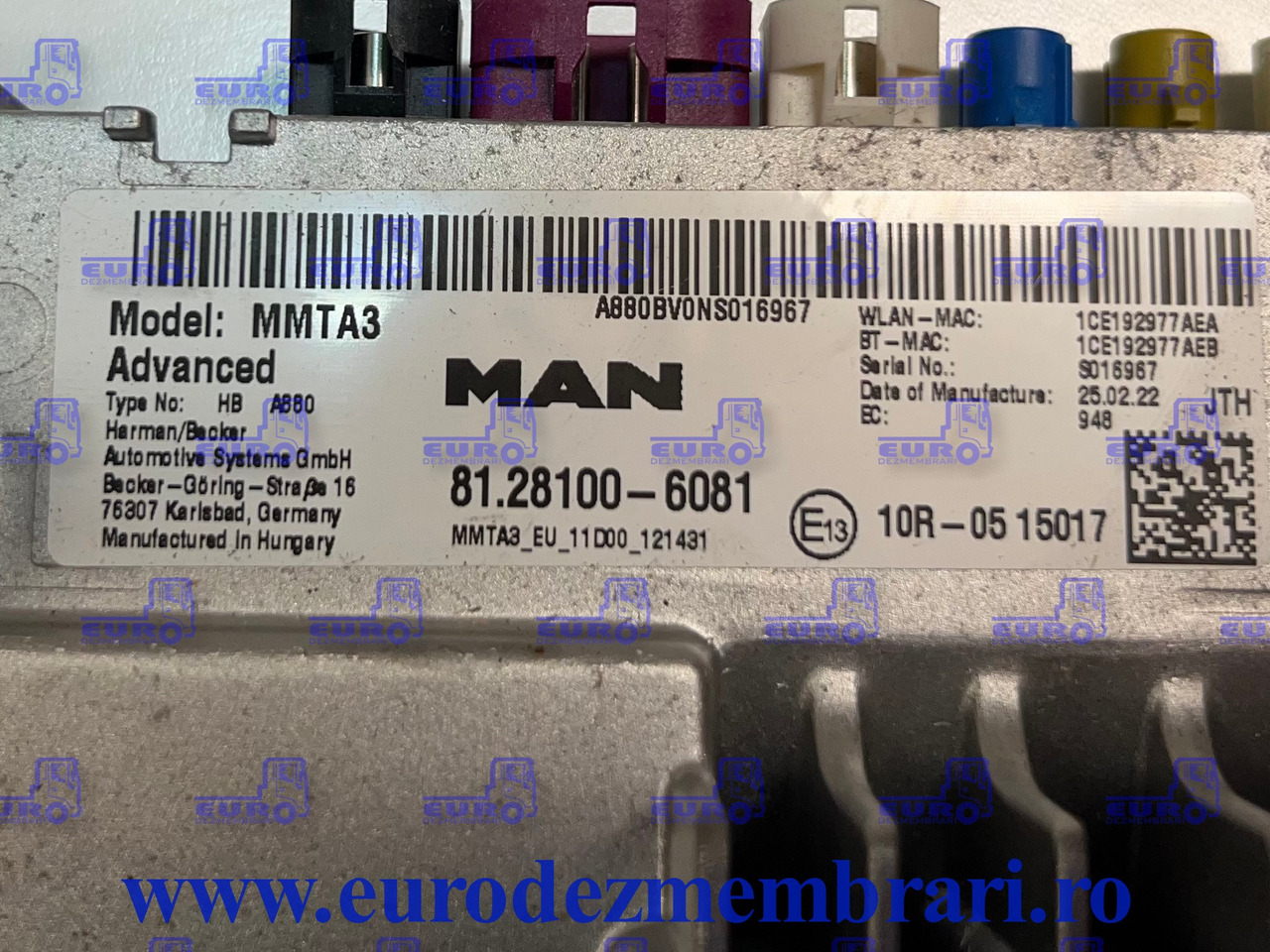 ELEMENT BORD RADIO MAN MMT3 81.28100.6081 - תא ופנים הרכב עבור משאית: תמונה 2 ELEMENT BORD RADIO MAN MMT3 81.28100.6081 - תא ופנים הרכב עבור משאית: תמונה 2
