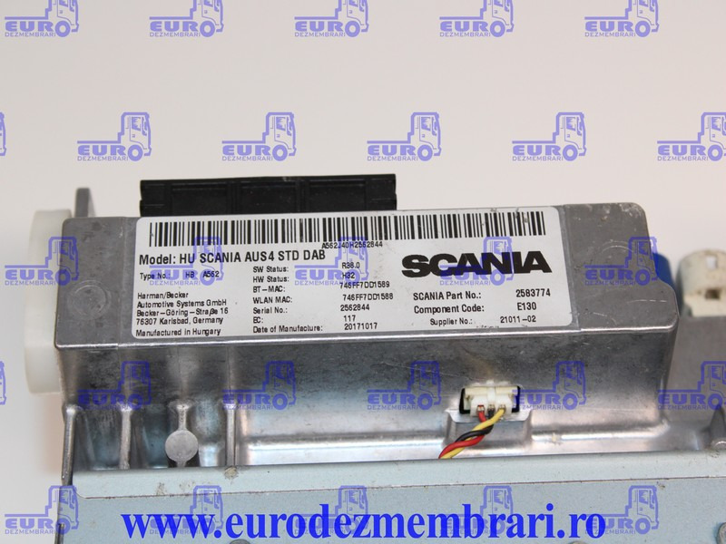 ELEMENT BORD UNITATE MULTIMEDIA SCANIA NGS 2583774, 2594721, 2735760, 2635711, 2783088, 2819278, 2819281 - לוח מחוונים עבור משאית: תמונה 3 ELEMENT BORD UNITATE MULTIMEDIA SCANIA NGS 2583774, 2594721, 2735760, 2635711, 2783088, 2819278, 2819281 - לוח מחוונים עבור משאית: תמונה 3