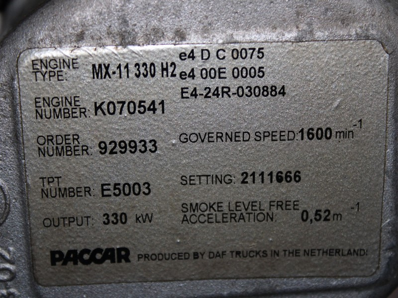 MOTOR DAF MX-11 330 H2 450CP EURO 6 2111666 - מנוע עבור משאית: תמונה 5 MOTOR DAF MX-11 330 H2 450CP EURO 6 2111666 - מנוע עבור משאית: תמונה 5