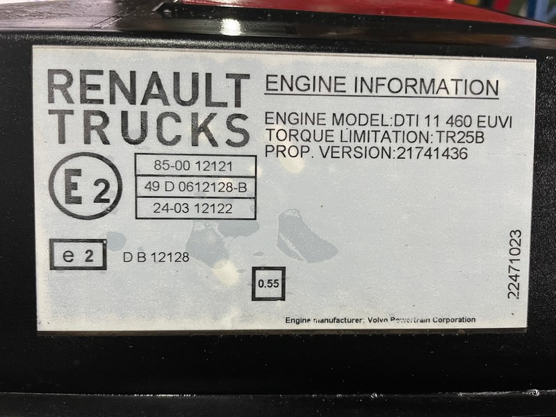MOTOR RENAULT T DTI 11 460CP E6 21741436 - מנוע עבור משאית: תמונה 5 MOTOR RENAULT T DTI 11 460CP E6 21741436 - מנוע עבור משאית: תמונה 5