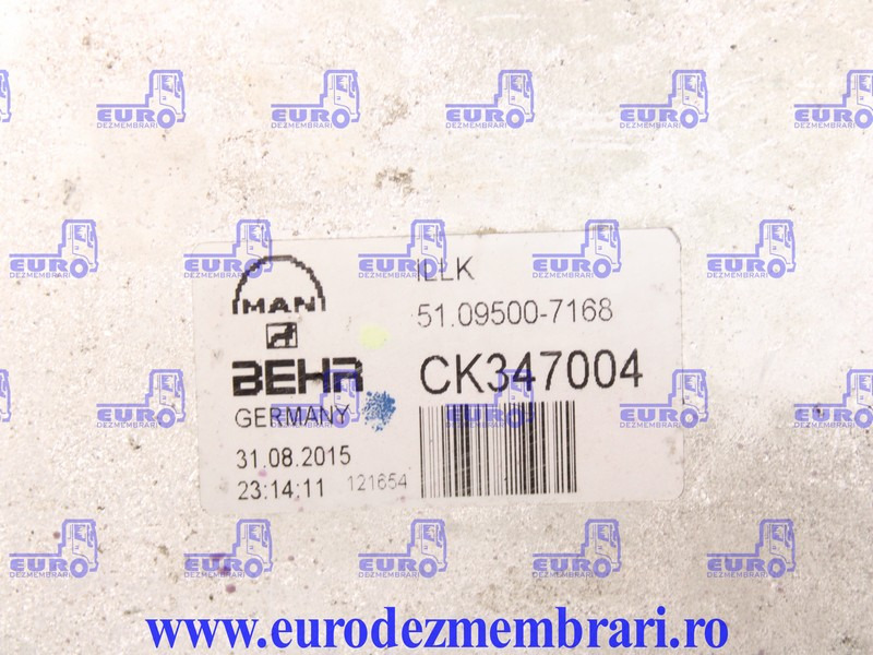 RADIATOR INTERCOOLER MAN D26 51.09500.7168, 51.09500.7196, 51.09500.7160, 51.09500.7151, 51.09500.7147 - מקרר פנימי עבור משאית: תמונה 2 RADIATOR INTERCOOLER MAN D26 51.09500.7168, 51.09500.7196, 51.09500.7160, 51.09500.7151, 51.09500.7147 - מקרר פנימי עבור משאית: תמונה 2