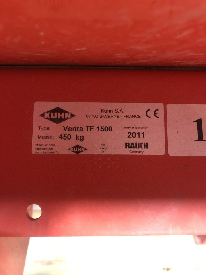 מקדחת זריעה משולבת Kuhn VENTA TF1500 + Kuhn HR4004DR: תמונה 10