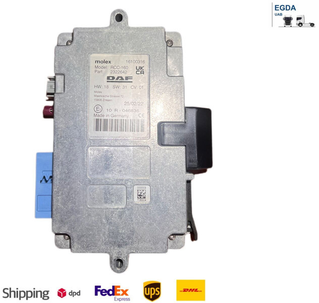 DAF Molex RCC-160 - ECU: תמונה 1 DAF Molex RCC-160 - ECU: תמונה 1