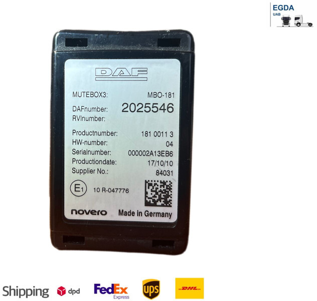 DAF - ECU: תמונה 1 DAF - ECU: תמונה 1