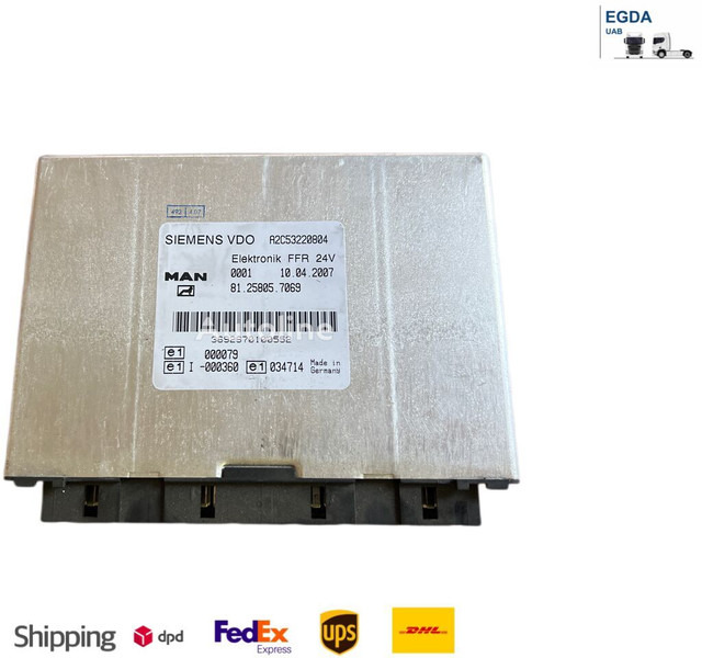 MAN SIEMENS VDO Elektronik FFR 81.25805.7069 A2C53220804 - ECU: תמונה 1 MAN SIEMENS VDO Elektronik FFR 81.25805.7069 A2C53220804 - ECU: תמונה 1